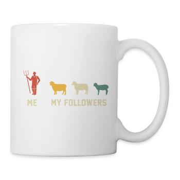 sheep me and my followers gift for sheep lover - Mug - white - Right