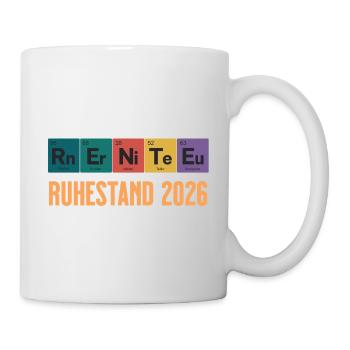 Conception du tableau périodique des pensions 2026 - Mug blanc - blanc - Droite