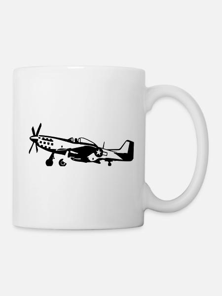 P-51 - Tasse - Weiß