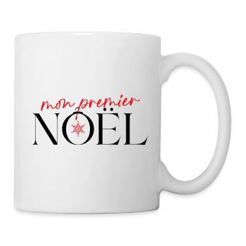 Mon premier Noël Flocon Rouge - Mug blanc - blanc - Droite
