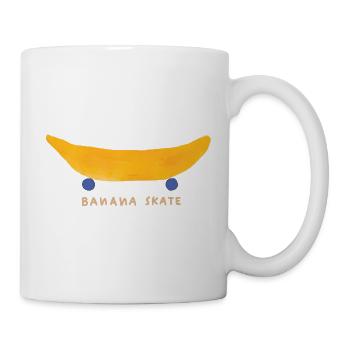 Banane Lustige Frucht Illustration - Tasse - Weiß - Rechts
