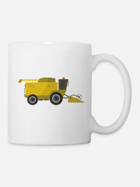 Mähdrescher - Tasse - Weiß