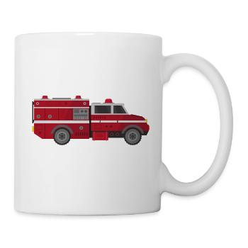Fire truck - Mug - white - Right