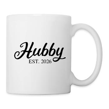 HUBBY est 2026 - Tasse - Weiß - Rechts