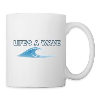 Welle des Lebens - Tasse - Weiß - Rechts
