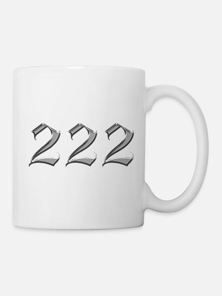 Angel Nummer 222 Ausrichtung - Tasse - Weiß