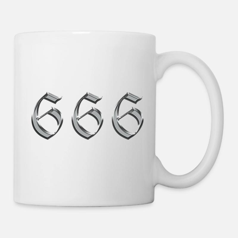 Angel Number 666 Reflect - Mug blanc - blanc