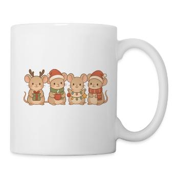 Mice Children Boys Girls Christmas Mice - Mug - white - Right
