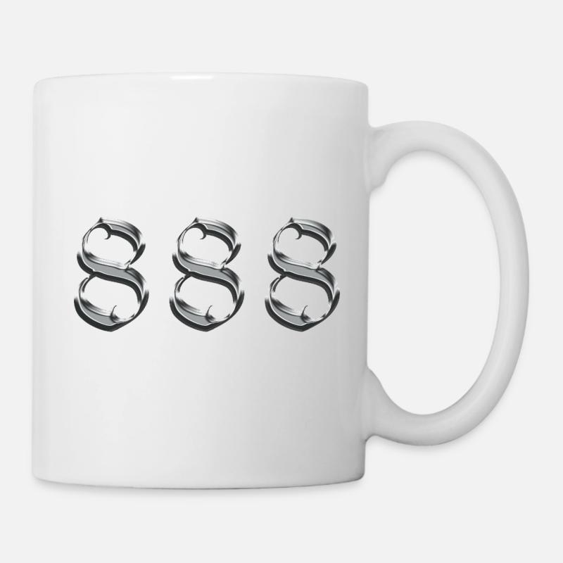 Engel Nummer 888 Bilanz - Tasse - Weiß