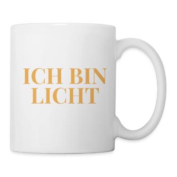 Ich bin Licht Affirmation für innere Stärke - Tasse - Weiß - Rechts