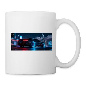 Neonflitzer Stadtnacht - Tasse - Weiß - Rechts