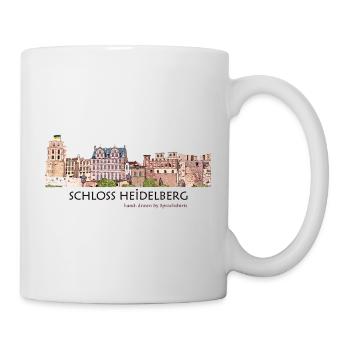 Heidelberg Castle Hand Drawing - Mug - white - Right