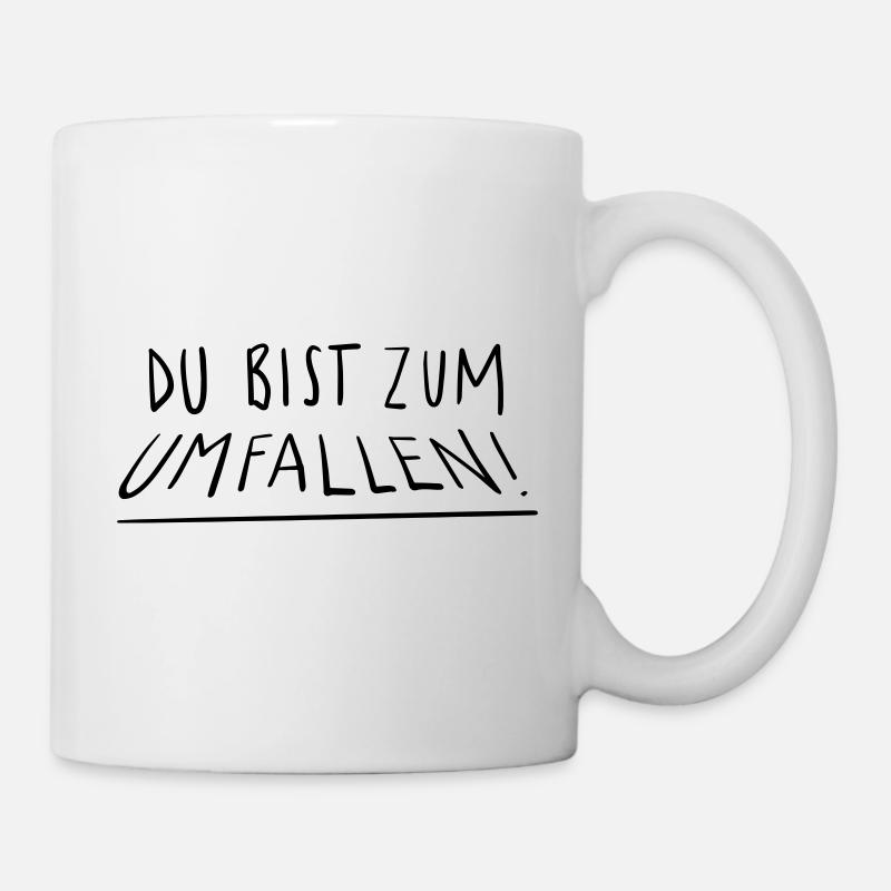 Tu vas tomber - Mug blanc - blanc
