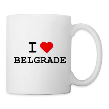 Ich liebe Belgrade - I love Belgrade - Tasse - Weiß - Rechts