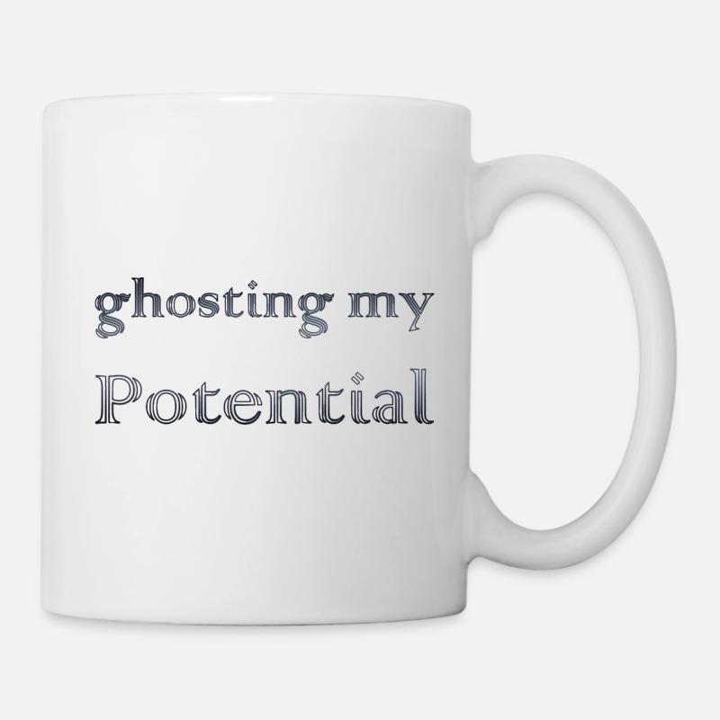 ghosting my potential - Tasse - Weiß