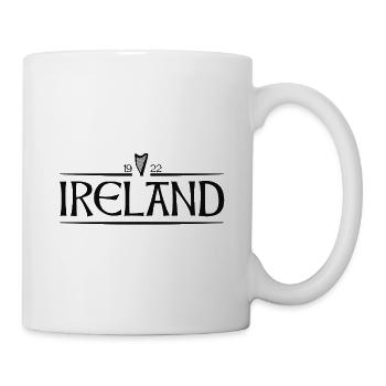 Ireland - Irland - Ire - irisch - Harfe - Tasse - Weiß - Rechts
