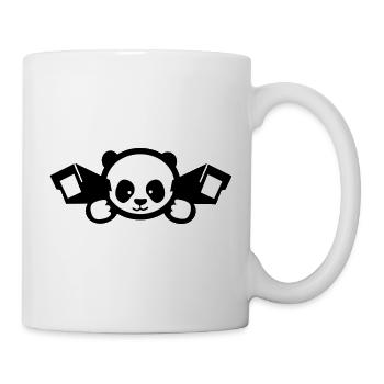 Cute Surveillance Panda – China Satire - Tasse - Weiß - Rechts