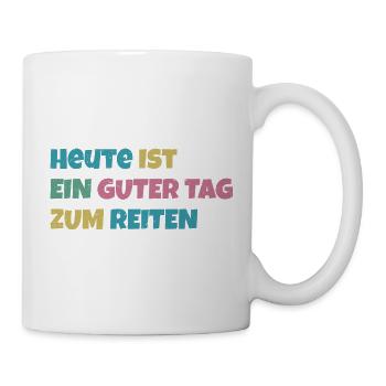 Aujourd'hui est une bonne journée pour faire du vélo. - Mug blanc - blanc - Droite