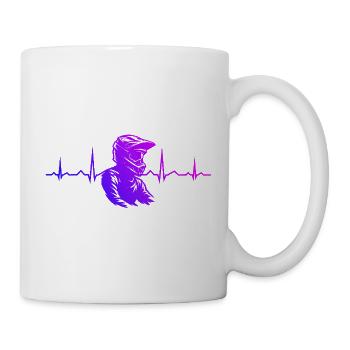 Conception motocross Power Motocross - Mug blanc - blanc - Droite