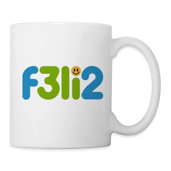 F3li2 Colorful Glyph Logo - Mug - white - Right
