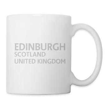Edinburgh – Scotland Textdesign - Mug - white - Right