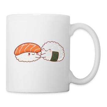 Kawaii Sushi Umarmung Liebe Valentinstag Sushi Hug - Tasse - Weiß - Rechts