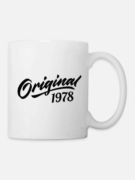 Vintage 1978 Jubiläum 1978 Original 1978 - Tasse - Weiß