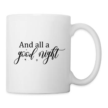 Scénario de bonne nuit avec des stars - Mug blanc - blanc - Droite