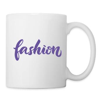 Fashion violet fashion lettering script trend - Mug - white - Right