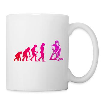 Puristisches Floorball Thema - Tasse - Weiß - Rechts