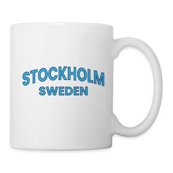 Stockholm Sweden Arc Typography - Mug - white - Right