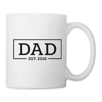 Dad Est. 2026 Shirt – New Dad Gift - Mug - white - Right