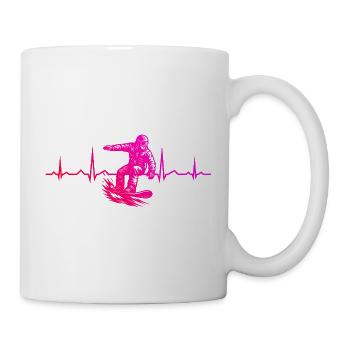 Ein Motiv nur für Snowboard - Tasse - Weiß - Rechts