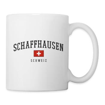 Schaffhausen Arch Text Swiss Flag - Tasse - Weiß - Rechts