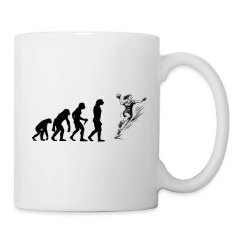 Statement für alle Handball fuer Frauen - Tasse - Weiß - Rechts