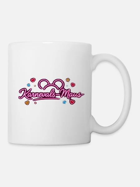 KarnevalsMaus Fastnacht Fasching Outfit Niedlich - Tasse - Weiß