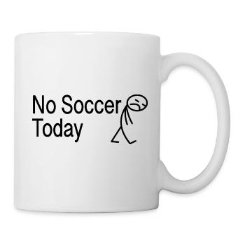 Fußball Spruch Geschenkidee Strichmann - Tasse - Weiß - Rechts