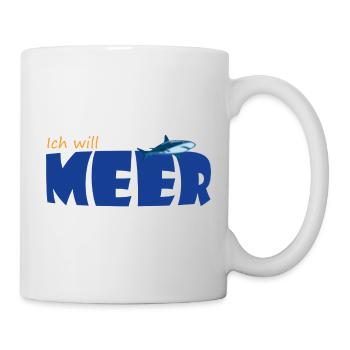 ICH WILL MEER - Tasse - Weiß - Rechts