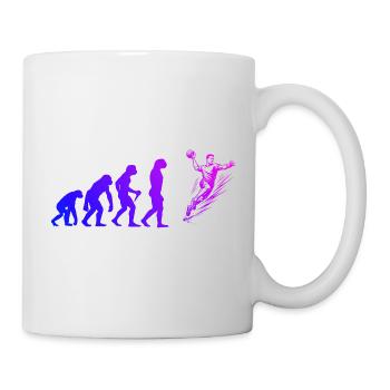Handball Love to Wear pour les hommes - Mug blanc - blanc - Droite