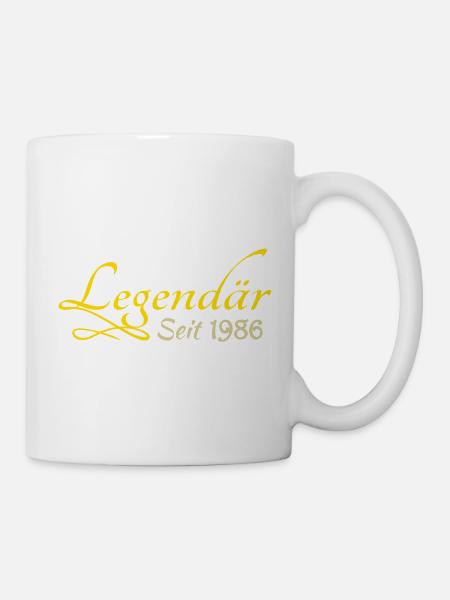 geboren 1986 - Tasse - Weiß