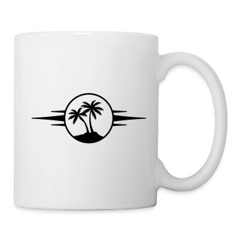 Island Palm Tree Icon - Mug - white - Right