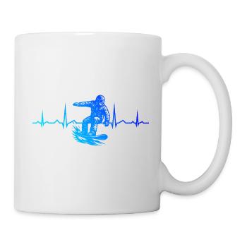 Ein Motiv nur für Snowboard - Tasse - Weiß - Rechts