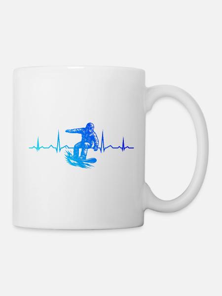 Ein Motiv nur für Snowboard - Tasse - Weiß