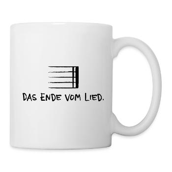La fin de la chanson – la musique dit ambiguë - Mug blanc - blanc - Droite