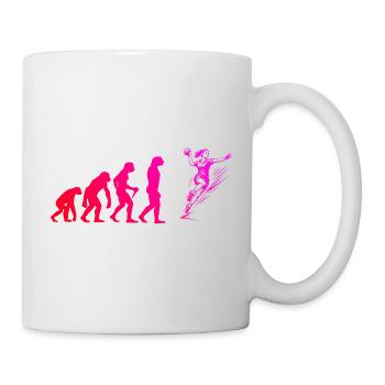 Handball Motiv das sofort wirkt fuer Frauen - Tasse - Weiß - Rechts