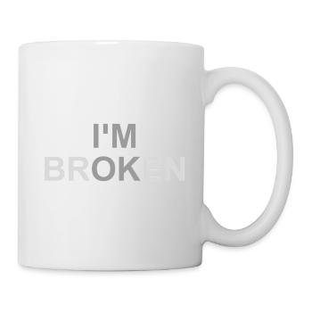 Mental gebrochen - Tasse - Weiß - Rechts