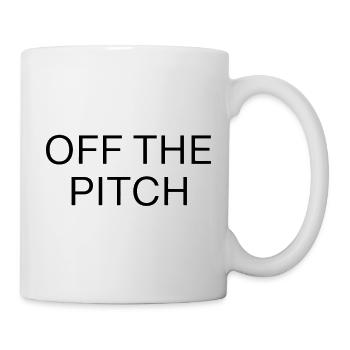 Off the Pitch Typografie Umriss - Tasse - Weiß - Rechts