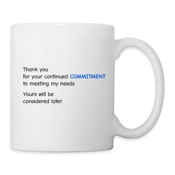 Baby Performance Review - Commitment - Mug - white - Right