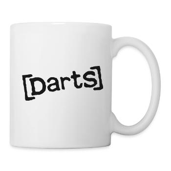 Funny Darts Shirt für Dartspieler und Darts fans - Tasse - Weiß - Rechts