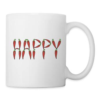 Chili-Happy - Tasse - Weiß - Rechts